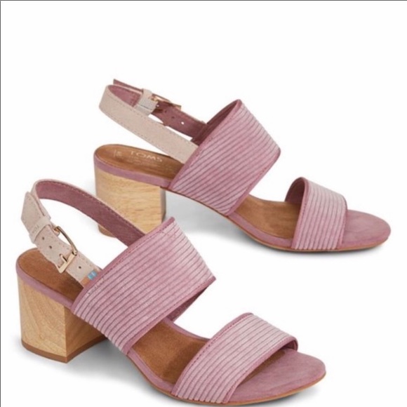 Toms Shoes - NWT Toms Light Mauve Poppy Corduroy sandal